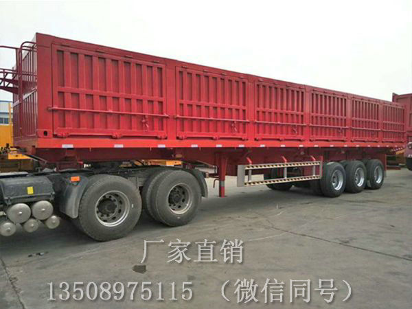侧翻自卸半挂车